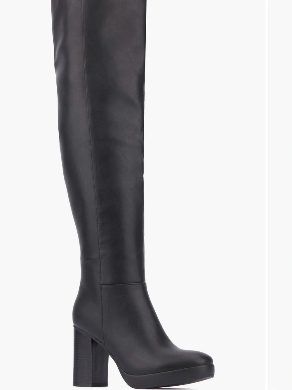 New York & Company Black Over-the-Knee Block Heel Boots